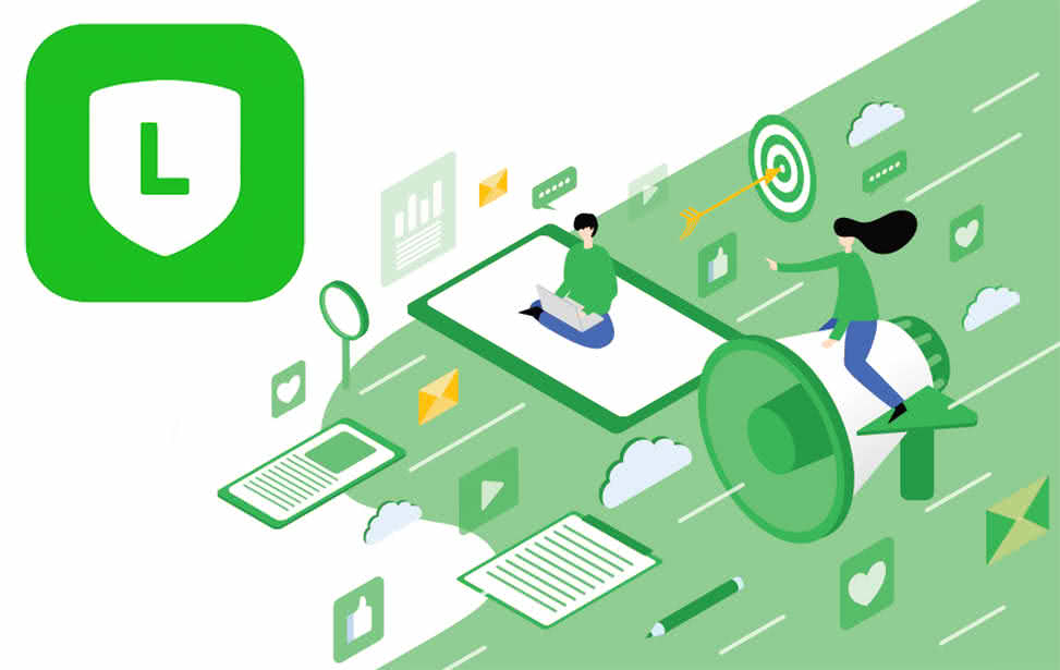 LINE官方帐号加好友广告